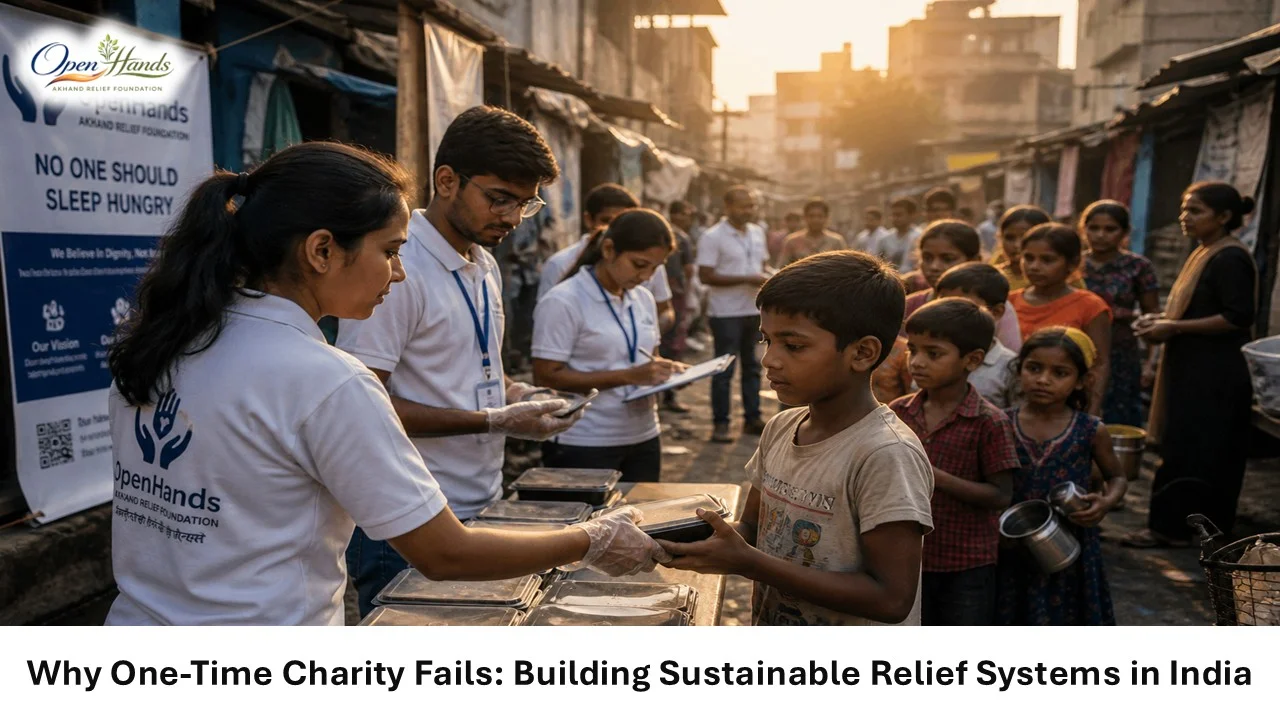 Why One-Time Charity Fails: Building Sustainable Relief Systems In India